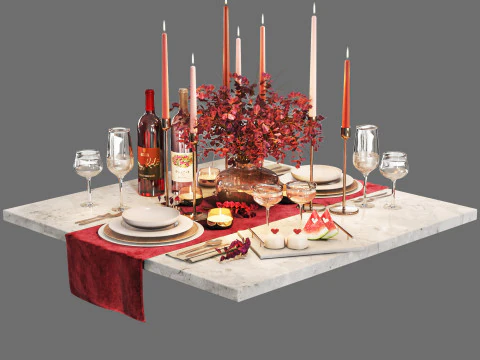 Sofra takımı 04 porsiyon 3D Model