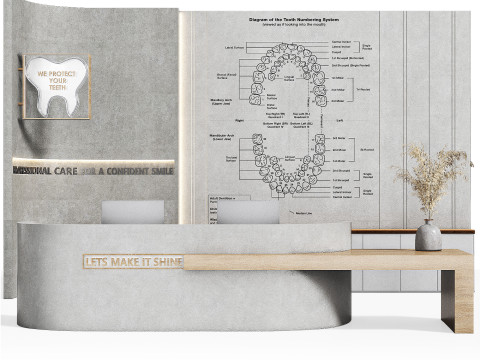 Recep&ccedil;&atilde;o 17 Cl&iacute;nica Odontol&oacute;gica 04 Modelo 3D