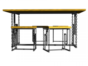 table witch chair 3D Модель