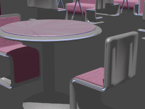 a set of furniture for a cafe and bar 3D Model