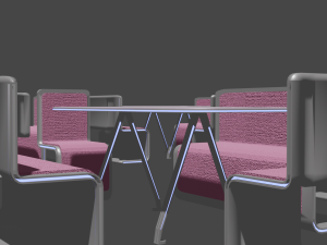 a set of furniture for a cafe and bar 3D Model