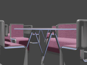 a set of furniture for a cafe and bar 3D Model