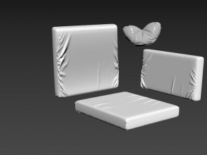 Realistic pillow 3Dモデル