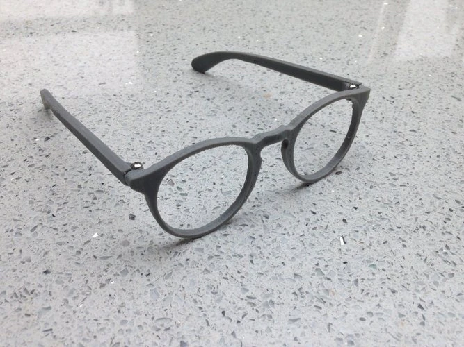 black glasses 3D Print Model .c4d .max .obj .3ds .fbx .stl .blend 