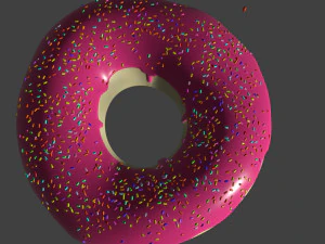 甜甜圈加糖霜 3D 模型