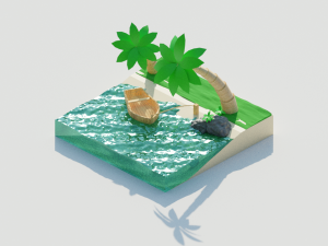 plyaj Modello 3D
