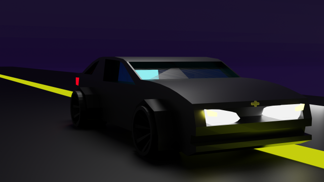 low poly camaro 3D Model .c4d .max .obj .3ds .fbx .stl .blend 