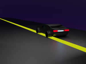 low poly camaro 3D Model