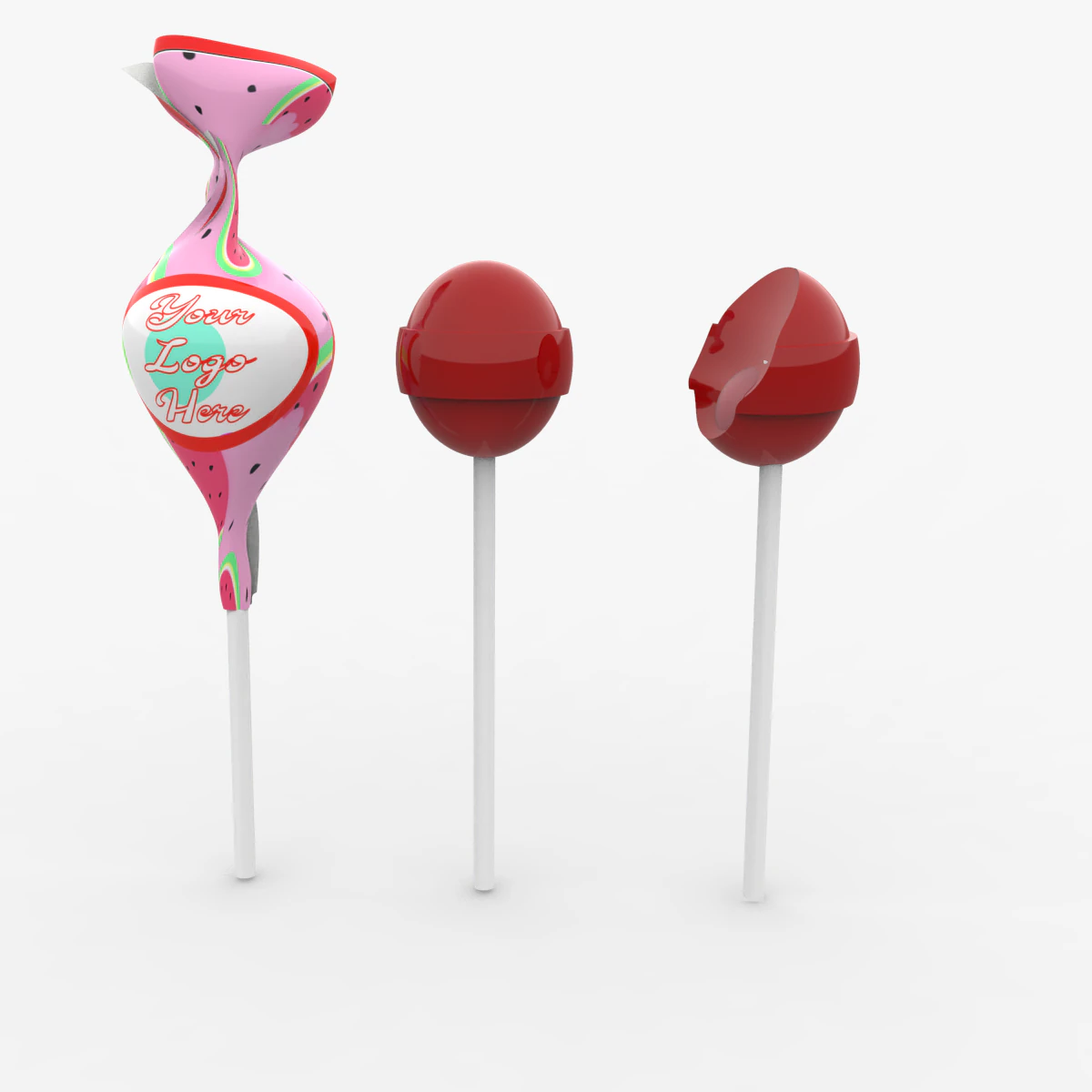 lollipop customizable 3D Model .c4d .max .obj .3ds .fbx .stl .blend 