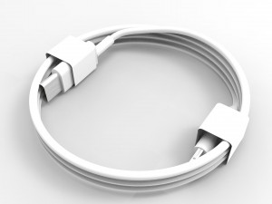 cable type c for iphone 3D 모델
