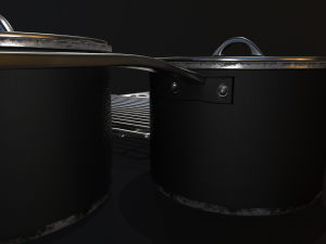 kitchen assets - pots pans etc Modelo 3D