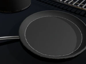 kitchen assets - pots pans etc 3D Model