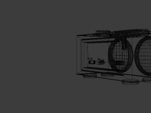 music column 3D 模型