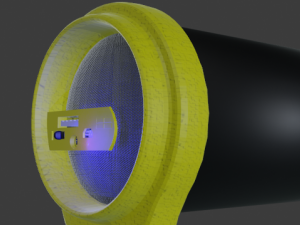music column Modello 3D