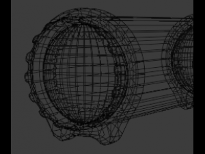 music column Modello 3D