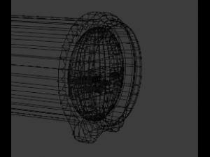 music column Modello 3D