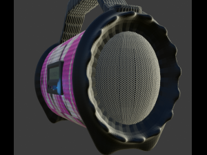 music column Modelo 3D