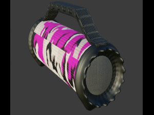 music column Modelo 3D