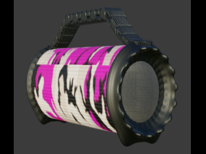 music column Modelo 3D