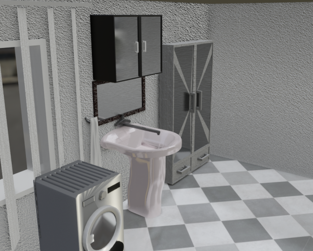 bathroom 3D Model .c4d .max .obj .3ds .fbx .stl .blend 
