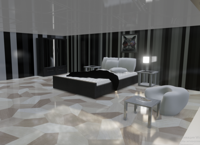 bedroom 3Dモデル .c4d .max .obj .3ds .fbx .stl .blend 