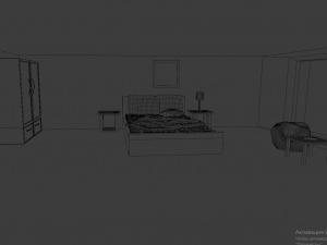 bedroom 3Dモデル