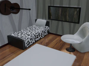 bedroom childrens room 3D Model