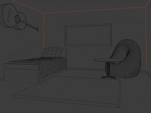 bedroom childrens room Modelo 3D