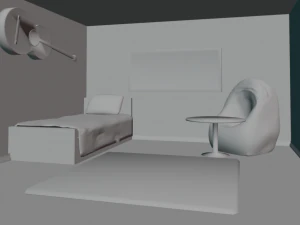 bedroom childrens room 3D Model