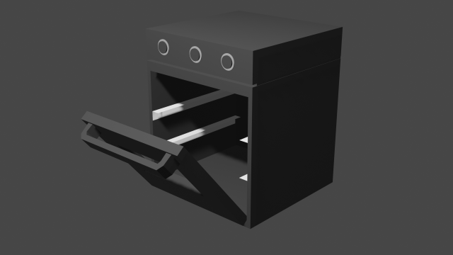 oven 3D 模型 .c4d .max .obj .3ds .fbx .stl .blend 