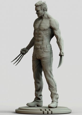 wolverine 2 print ready 3D 프린트 모델 .c4d .max .obj .3ds .fbx .stl .blend 