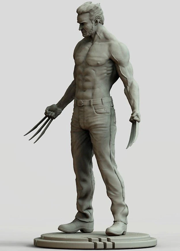 wolverine 2 print ready 3D Print Model .c4d .max .obj .3ds .fbx .stl .blend 