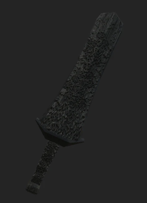 Big stone sword 3D Model .c4d .max .obj .3ds .fbx .stl .blend 