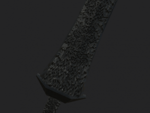 Big stone sword 3D Model