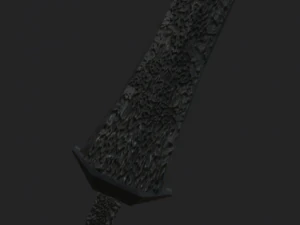 큰 돌검 3D 모델