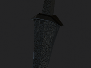 Big stone sword 3D Model