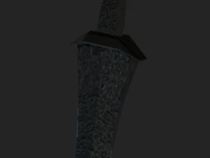 Big stone sword 3D Model