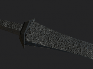 Big stone sword 3D Model
