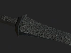 Big stone sword 3D Model