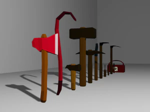 LowPoly Tool pack 3D Model