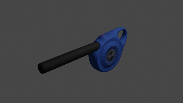 Detailed low-poly leafblower model 3D Модель .c4d .max .obj .3ds .fbx .stl .blend