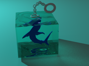 shark keychain CG テクスチャ