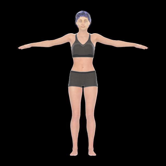 naina Model 3D .c4d .max .obj .3ds .fbx .stl .blend 