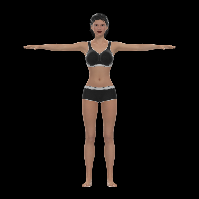 neda rigged modal Model 3D .c4d .max .obj .3ds .fbx .stl .blend 