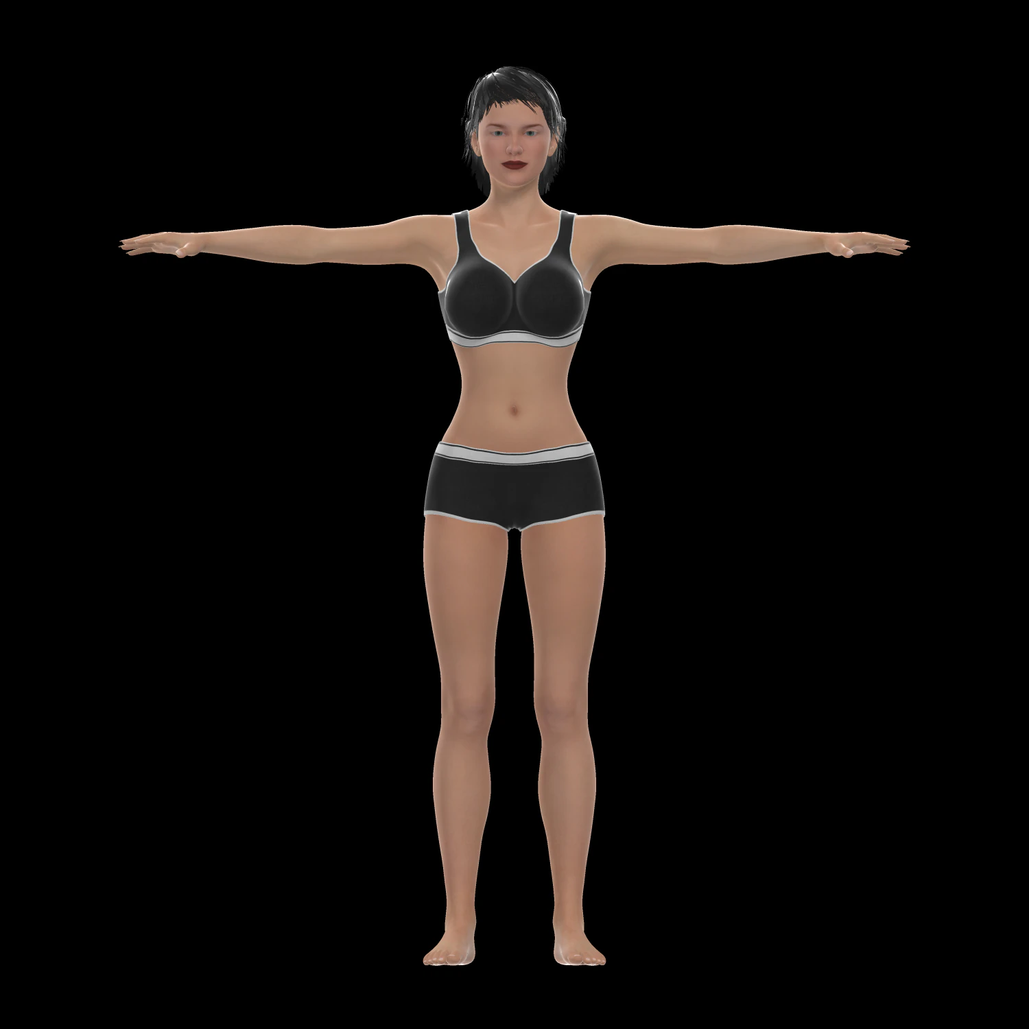 neda rigged modal 3D Model .c4d .max .obj .3ds .fbx .stl .blend