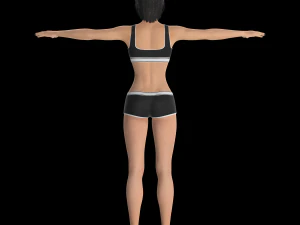 neda rigged modal 3D Model
