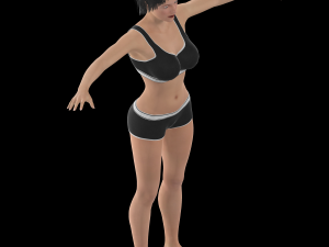 neda rigged modal Model 3D
