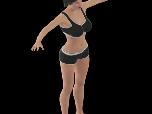 neda rigged modal 3D Model