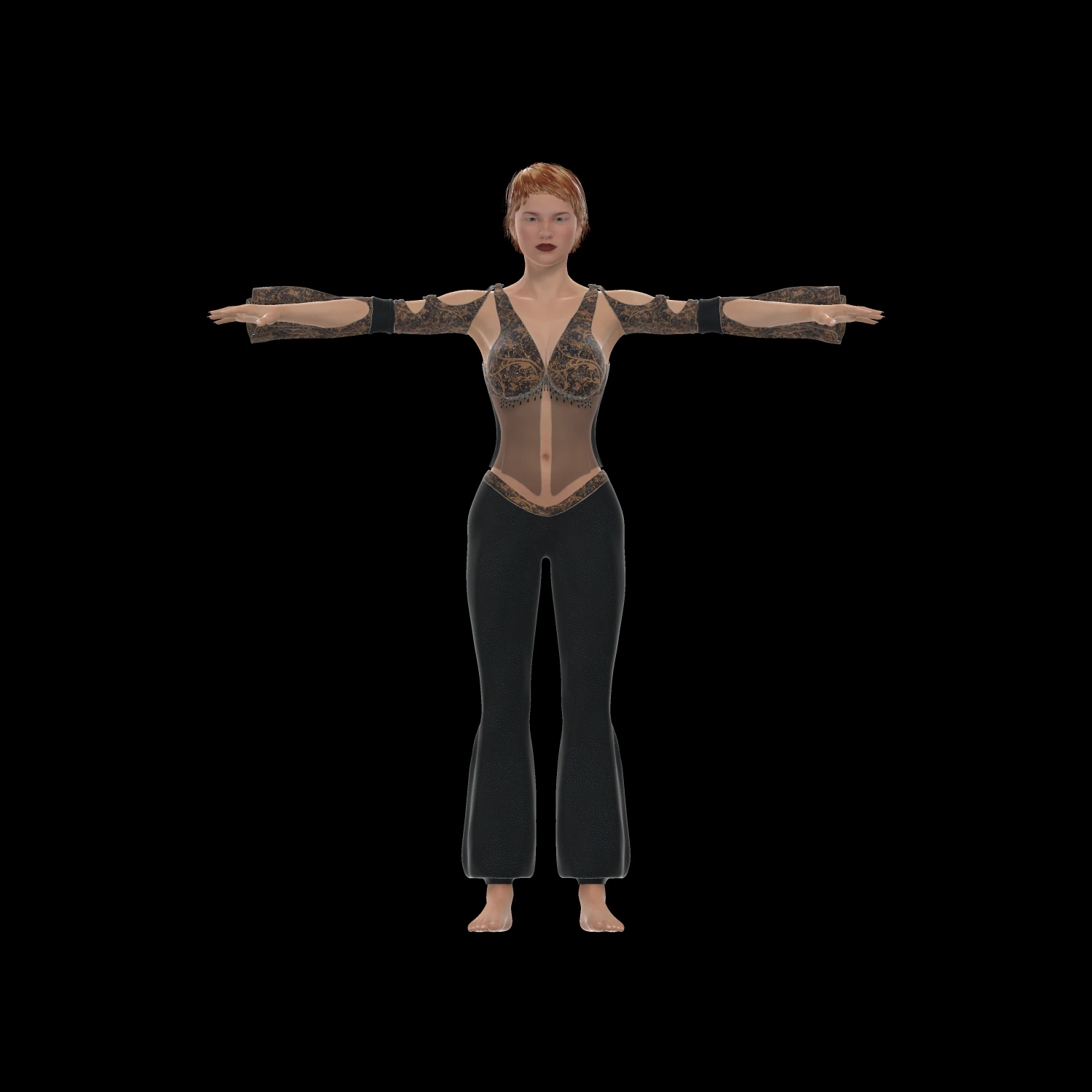 sara rigged modal 3D Model .c4d .max .obj .3ds .fbx .stl .blend 