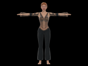 sara rigged modal 3D Model